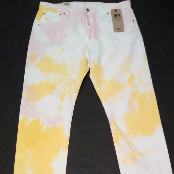 Levi's 501 '93 Straight Tie Dye Jeans 34x30 - Picture 2 of 7